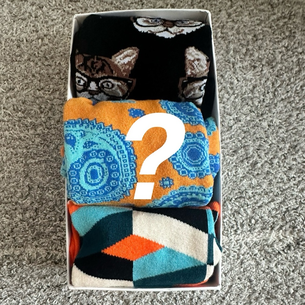 Mystery sock box